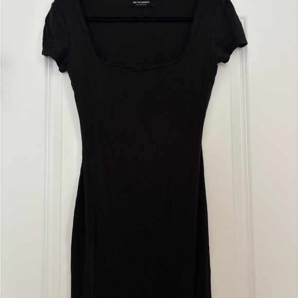 See You Monday Black Midi Dress - Picture 3 of 7